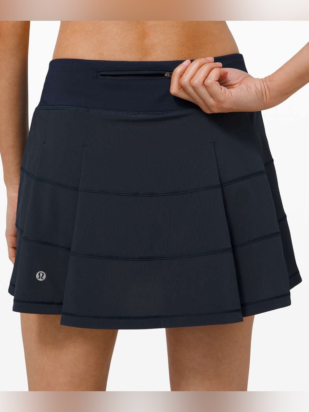 Lululemon Athletica Pace Rival Skirt / Athleisure Active Tennis Skort Black Sz 8